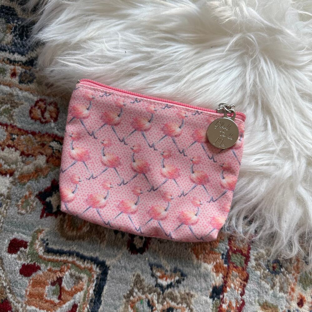 "Glad To Be Me" Jellycat Classic Ostrich Organizer/Coin Purse/Pouch